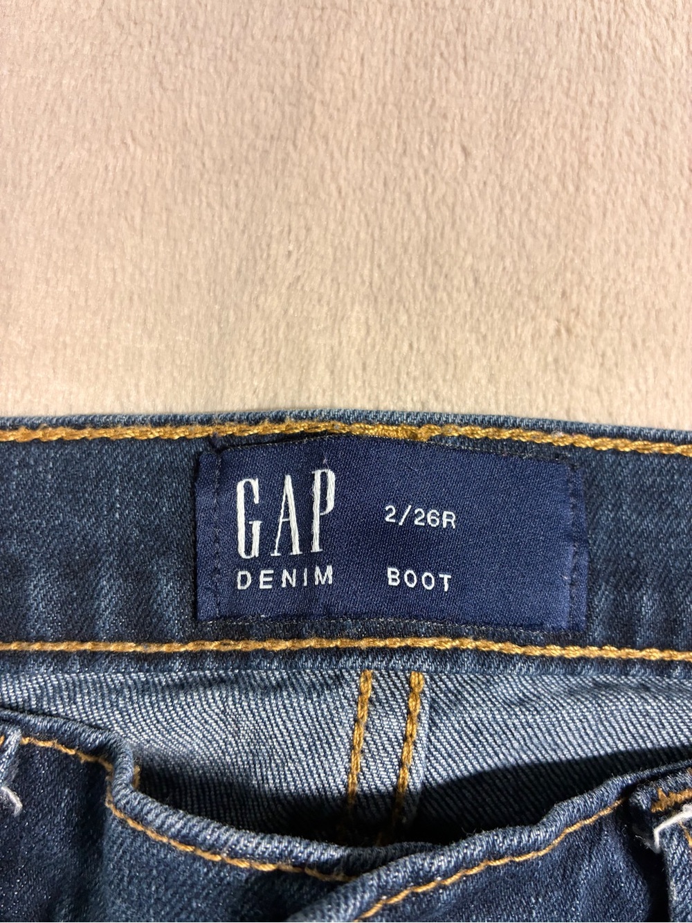 Gap Perfect Bootcut Jeans Dark Rinse Y2K Stretch Flare Women’s Size 2 26R - Picture 4 of 11